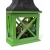 Latarnia Lampion domek drewniany Zielony